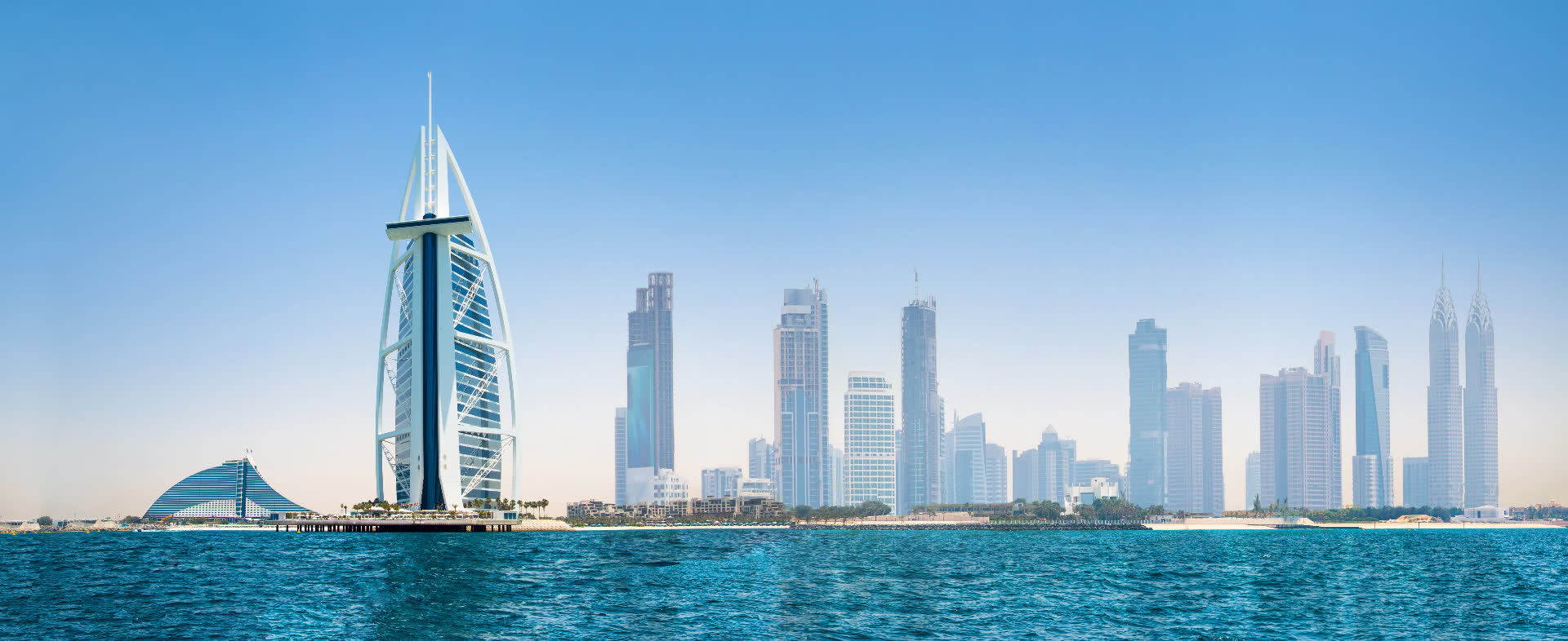 Dubai skyline at dusk